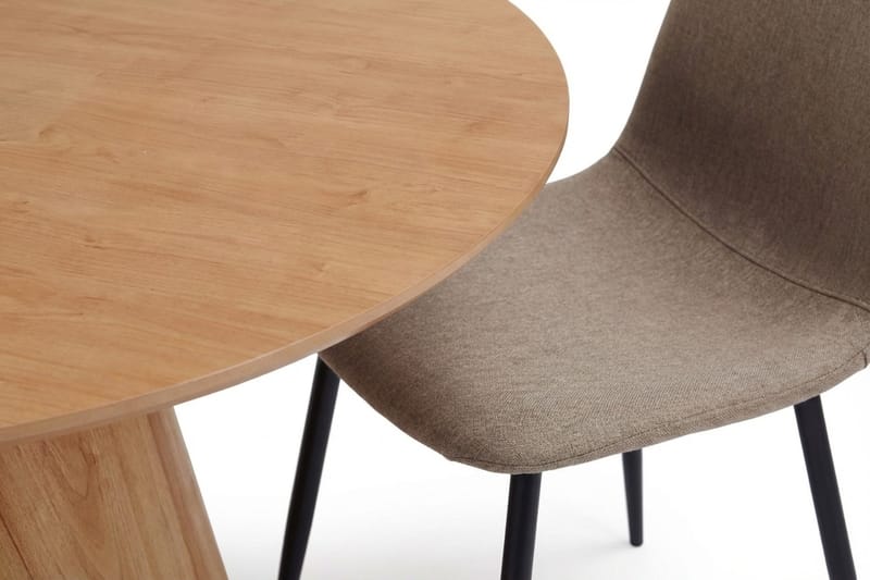 Siena spisegruppe rund 130 cm eik med 6 Nibe spisestoler - Eik - Møbler - Bord - Spisegrupper