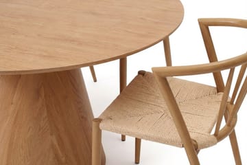Siena spisegruppe rund 130 cm eik med 6 Winston spisestoler - Eik - Møbler - Bord - Spisegrupper