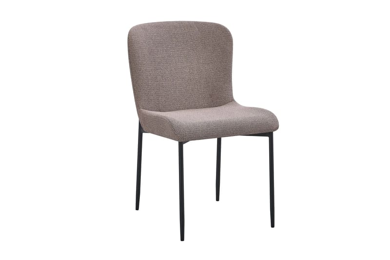 Siena Spisegruppe Rund 130 cm Valnøtt med 6 Elsie Spisestoler - Valnøtt/Grå - Møbler - Bord - Spisegrupper