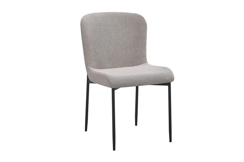 Siena spisegruppe rund 130 cm valnøtt med 6 Elsie spisestoler - Valnøtt/Lysegrå - Møbler - Bord - Spisegrupper