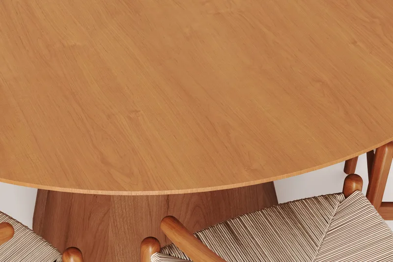 Siena Spisegruppe rund 150 cm Eik med 6 Dastoori spisestoler - Eik - Møbler - Bord - Spisegrupper