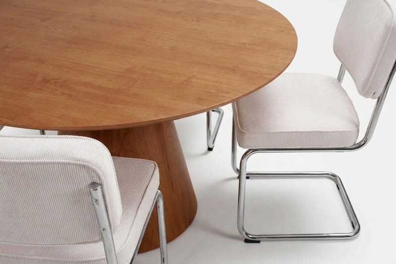 Siena spisegruppe rund 150 cm eik med 6 Milva spisestoler - Eik - Møbler - Bord - Spisegrupper