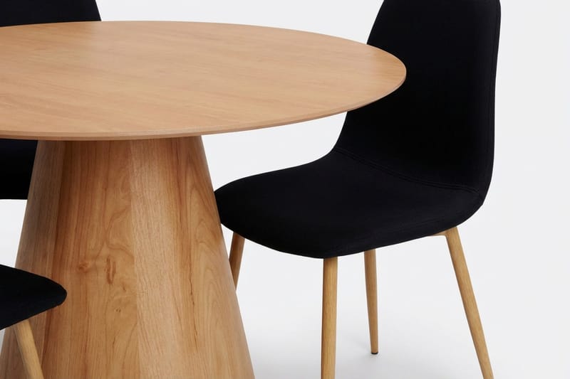 Siena spisegruppe rund 150 cm eik med 6 Nibe spisestoler - Eik - Møbler - Bord - Spisegrupper