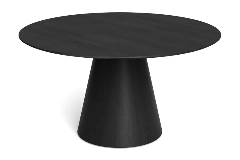 Siena Stort Spisebord Rundt 150 cm Finer, Svart