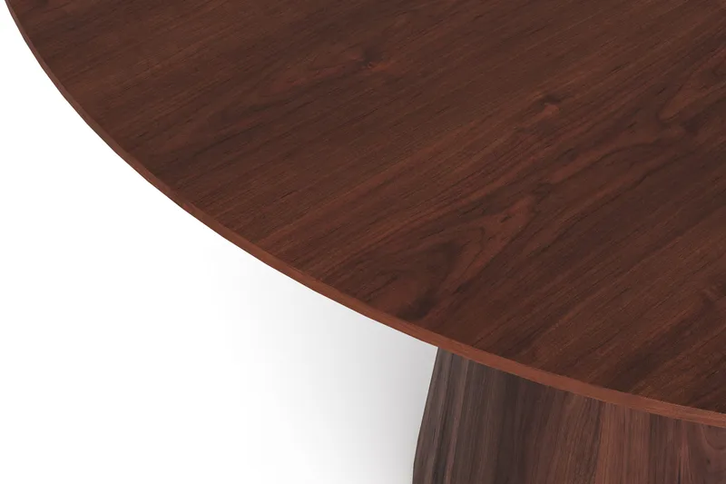 Siena Stort Spisebord Rundt 150 cm Finer - Valnøtt - Møbler - Bord - Spisebord & kjøkkenbord