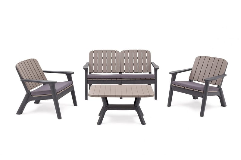 Silva Sofabord 90 cm - Antrasitt - Hagemøbler - Balkong - Balkongmøbler - Balkongbord