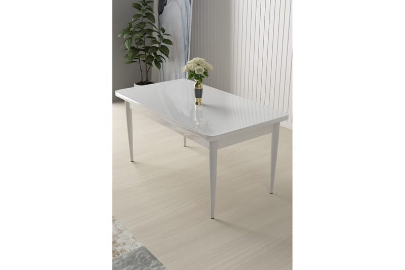Sivaji Spisebord 110 cm Rektangulær - Hvit - Møbler - Bord - Spisebord & kjøkkenbord