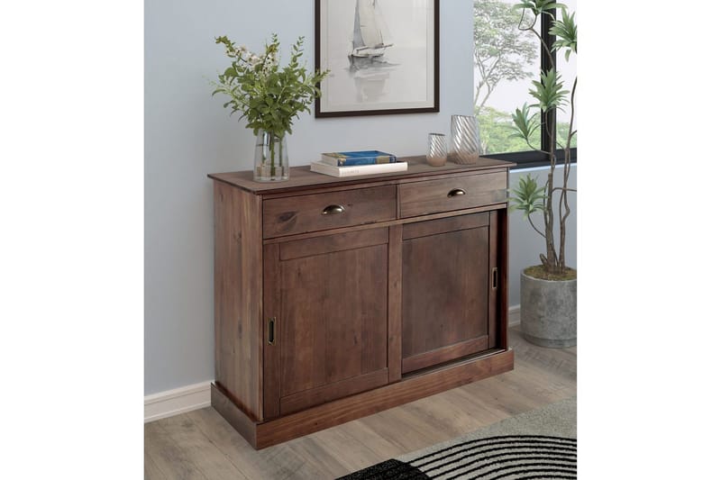 Skjenk Harry 115x40x85 cm, Brun - 115x40x85 cm, Brun - Oppbevaring - Oppbevaringsmøbler - Sideboard & skjenker