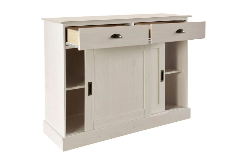 Skjenk Harry 115x40x85 cm, Hvit - 115x40x85 cm, Hvit - Oppbevaring - Oppbevaringsmøbler - Sideboard & skjenker