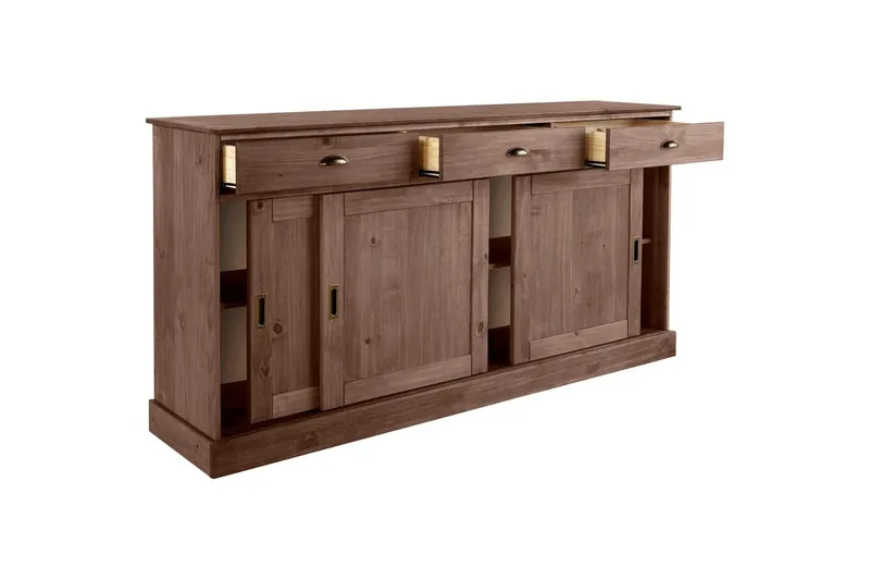 Skjenk Harry 170x40x85 cm, Brun - 170x40x85 cm, Brun - Oppbevaring - Oppbevaringsmøbler - Sideboard & skjenker