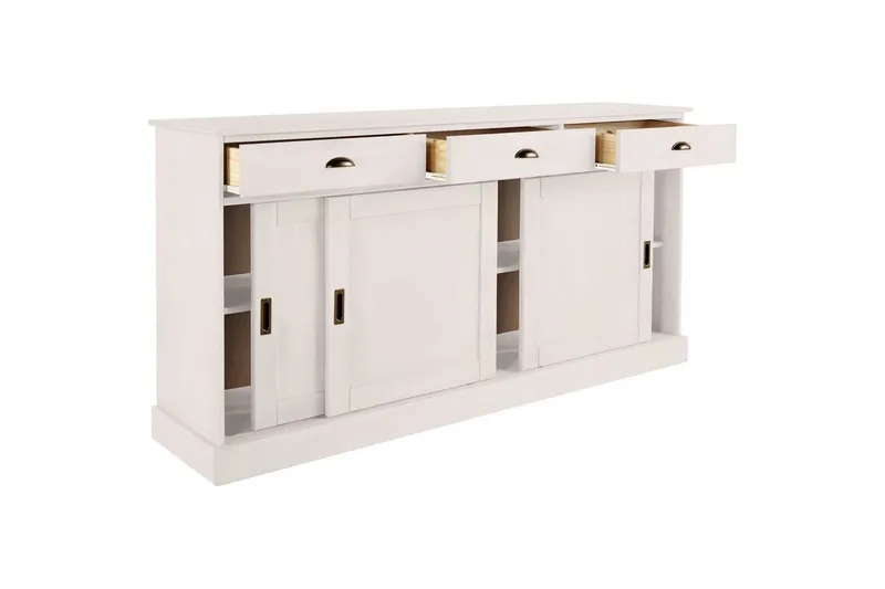 Skjenk Harry 170x40x85 cm, Hvit - 170x40x85 cm, Hvit - Oppbevaring - Oppbevaringsmøbler - Sideboard & skjenker