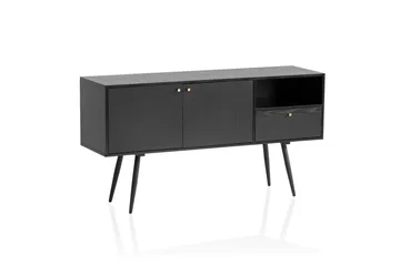 Skjenk Wohnling Melaminbelagt MDF 140 cm med 2 Dører 1 Skuff Moderne - Oppbevaring - Oppbevaringsmøbler - Sideboard & skjenker