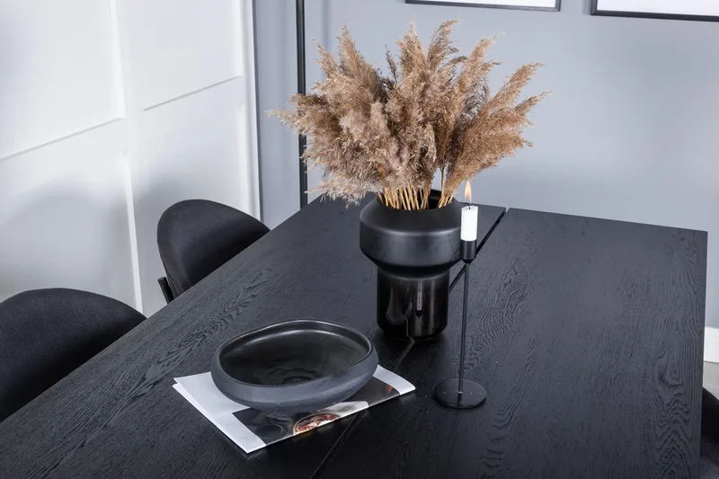 Sleek uttrekkbart spisebord 195 cm med 6 Vault spisestoler - Møbler - Bord - Spisegrupper