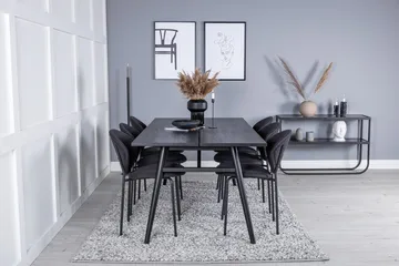 Sleek uttrekkbart spisebord 195 cm med 6 Vault spisestoler - Møbler - Bord - Spisegrupper