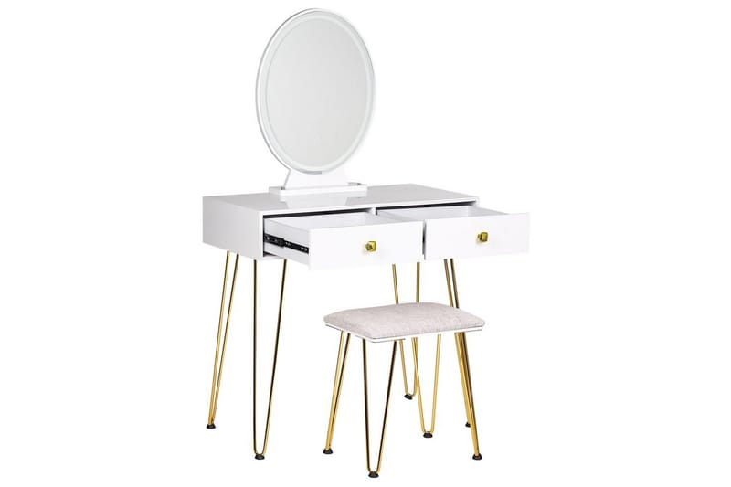 Sminkbord Caen - Møbler - Bord - Sminkebord & toalettbord - Sminkebord med speil