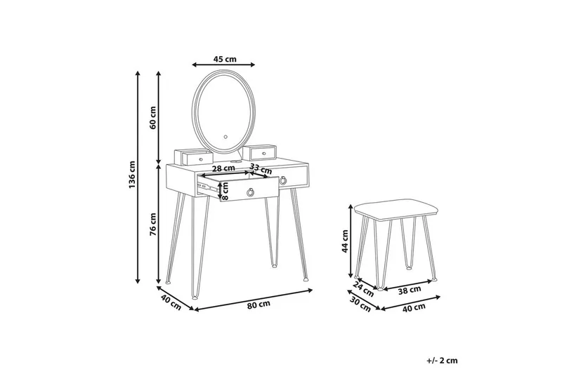 Sminkbord Soye - Møbler - Bord - Sminkebord & toalettbord