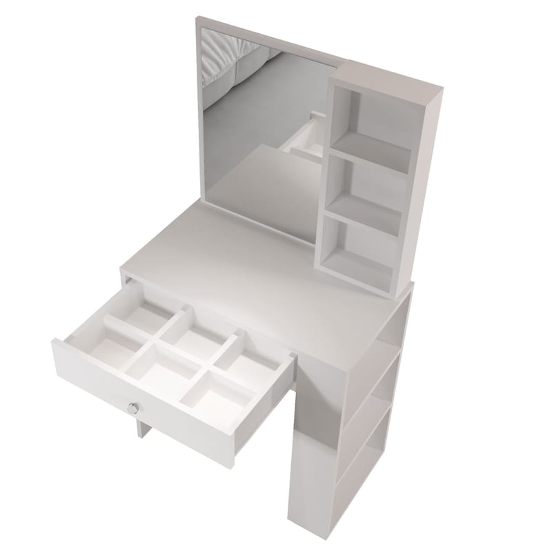 Sminkebord Hanah Home Monroeve (69,4 x 135 x 40 cm) Hvit - Hvit - Møbler - Bord - Sminkebord & toalettbord