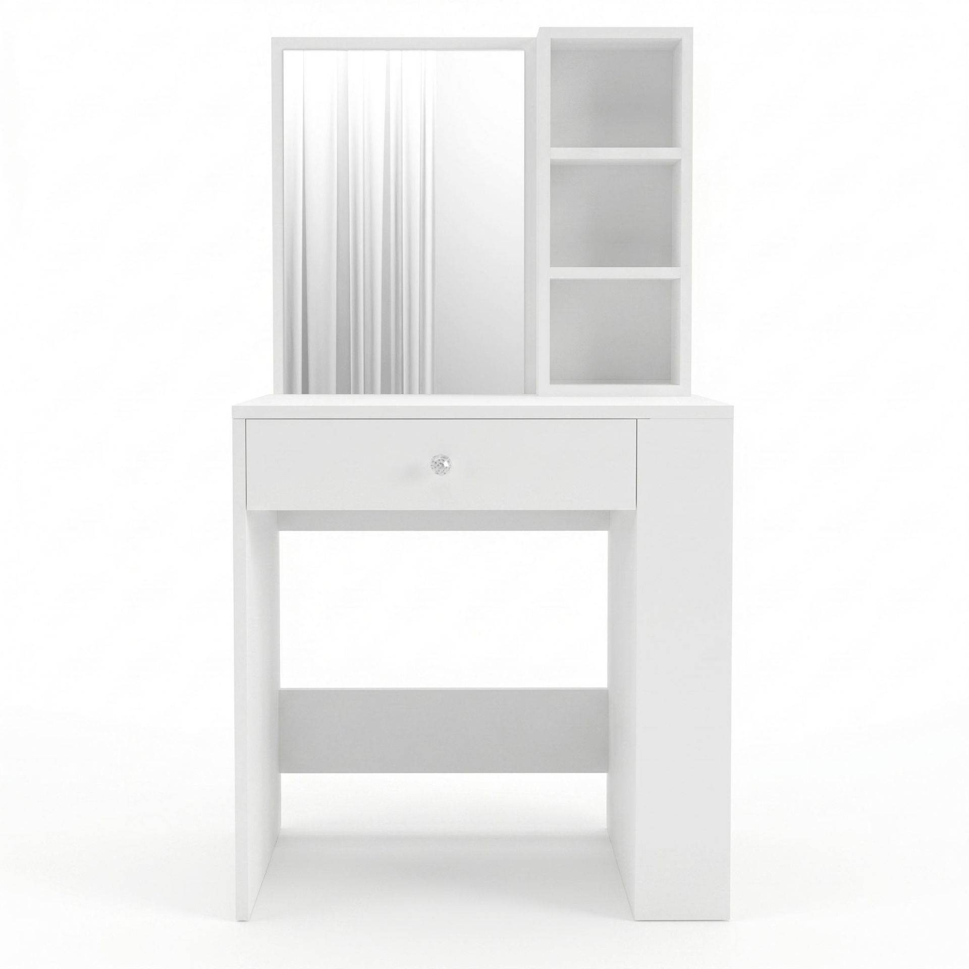 Sminkebord Hanah Home Monroeve (69,4 x 135 x 40 cm) Hvit - Hvit