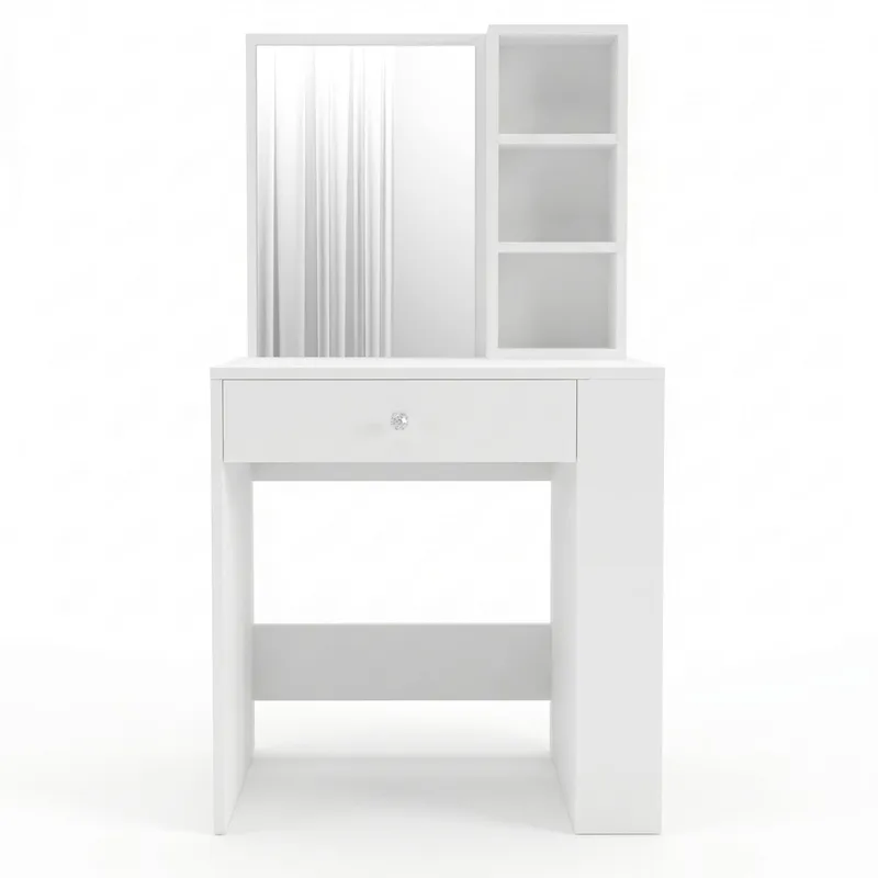 Sminkebord Hanah Home Monroeve (69,4 x 135 x 40 cm) Hvit, Hvit