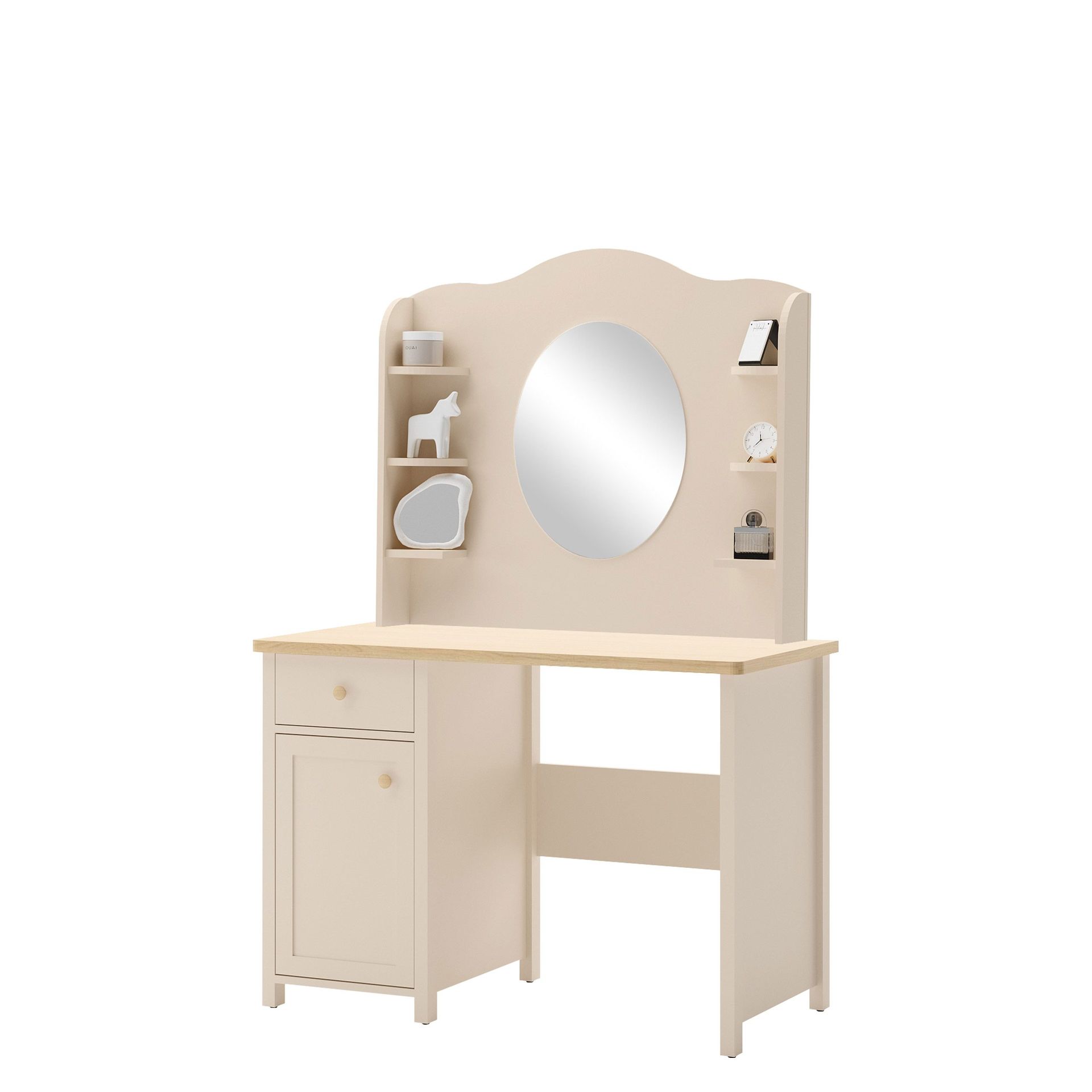 sminkebord Story Beige, eik - Beige, eik