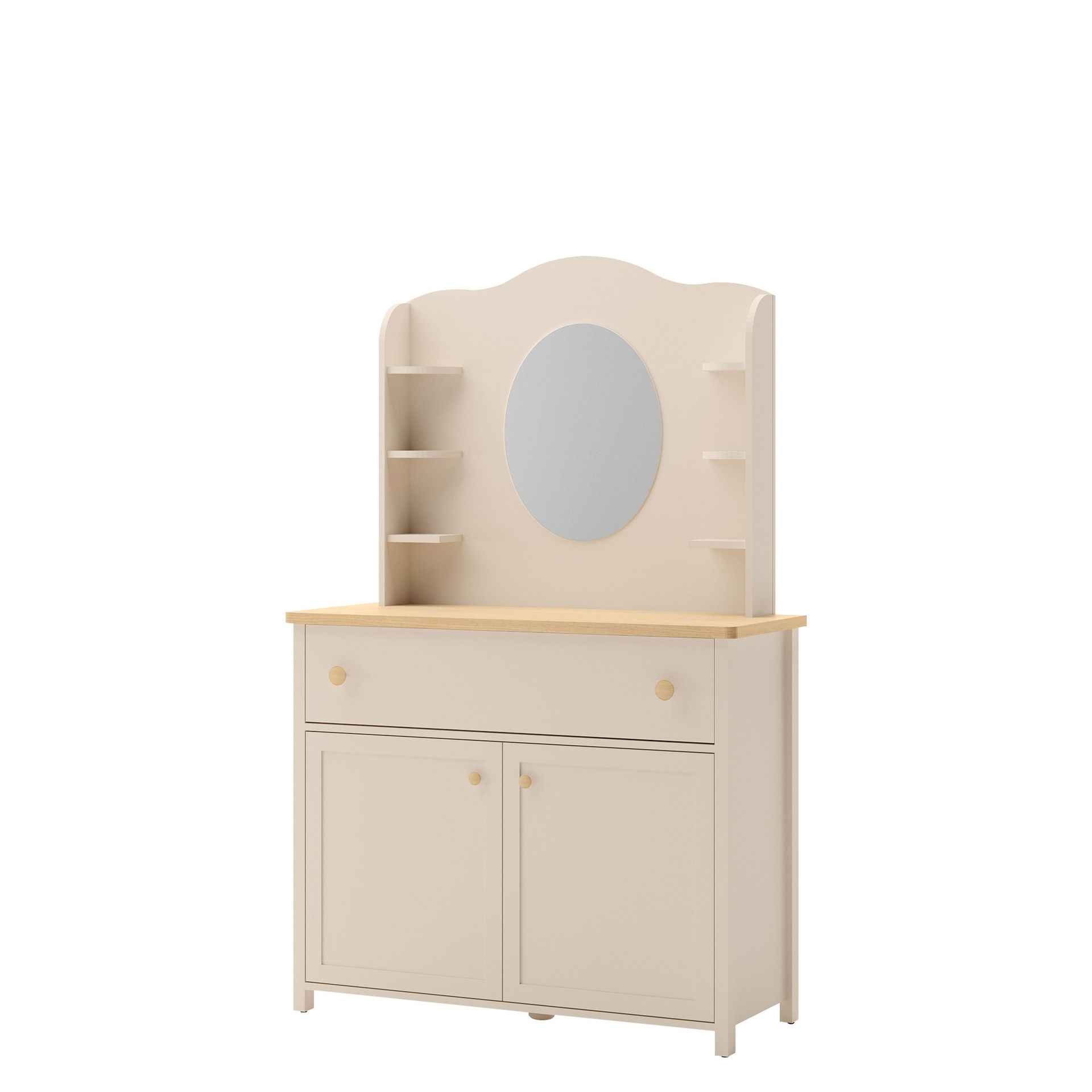 sminkebord Story Beige, eik - Beige, eik
