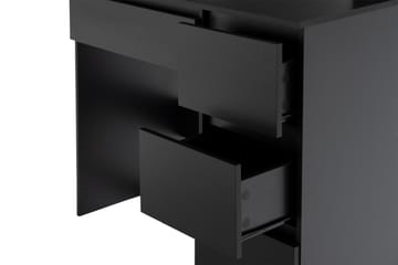 Hakebo Sminkbord 140 cm med LED Belysning - Svart - Møbler - Bord - Sminkebord & toalettbord - Sminkebord med speil