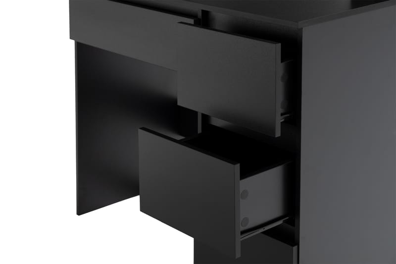 Hakebo Sminkbord 140 cm med LED Belysning - Svart - Møbler - Bord - Sminkebord & toalettbord - Sminkebord med speil