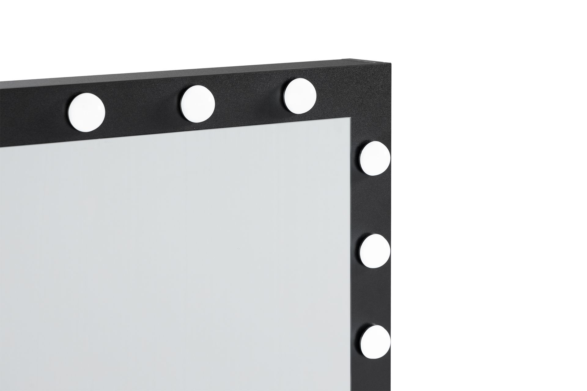 Hakebo Sminkbord 140 cm med LED Belysning - Svart - Møbler - Bord - Sminkebord & toalettbord - Sminkebord med speil