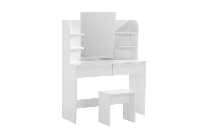 Harrsele Sminkebord 108 cm - Hvit - Møbler - Bord - Sminkebord & toalettbord - Sminkebord med speil