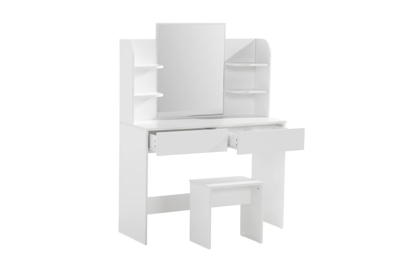 Harrsele Sminkebord 108 cm - Hvit - Sminkebord med speil - Sminkebord & toalettbord