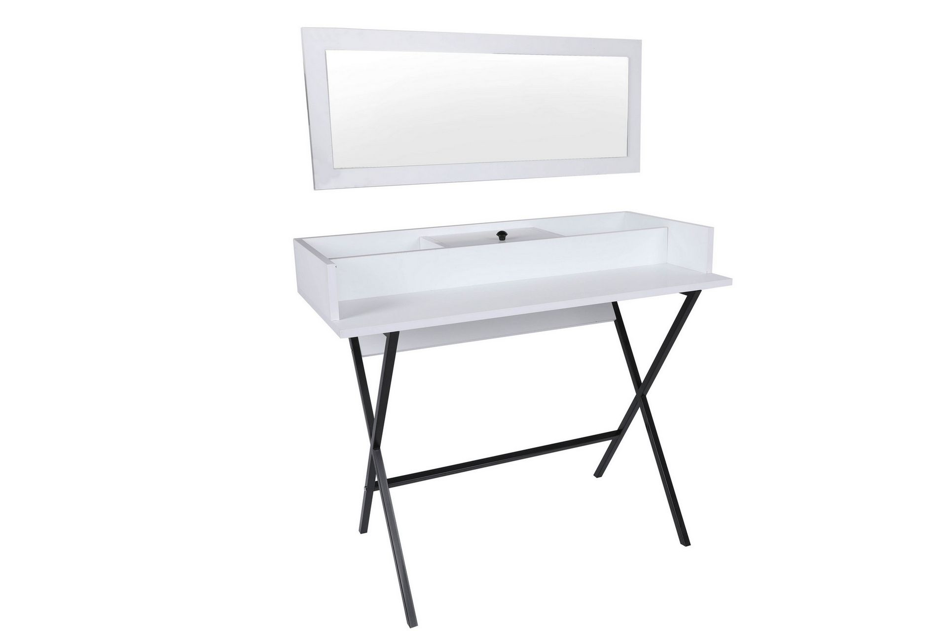 Lenila Dressing Sminkebord 100 cm - Hvit - Møbler - Bord - Sminkebord & toalettbord