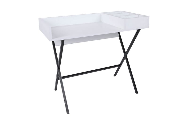 Levents Dressing Sminkebord 100 cm - Hvit / Svart - Møbler - Bord - Sminkebord & toalettbord