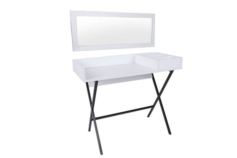 Levents Dressing Sminkebord 100 cm - Hvit / Svart - Møbler - Bord - Sminkebord & toalettbord