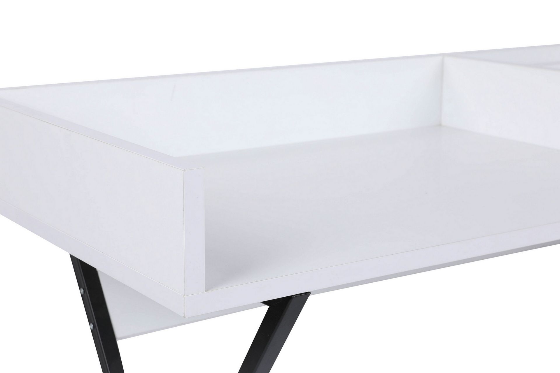 Levents Dressing Sminkebord 100 cm - Hvit / Svart - Møbler - Bord - Sminkebord & toalettbord