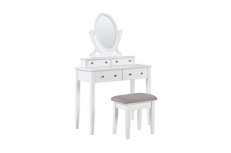 Luniere Toalettbord 90 cm - Hvit - Sminkebord med speil - Sminkebord & toalettbord