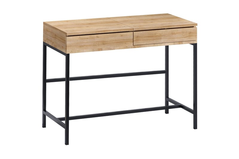 Make-up Table Eik|Svart - Møbler - Bord - Sminkebord & toalettbord - Sminkebord med speil