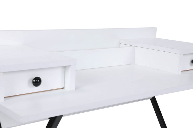 Middenmeer Dressing Sminkebord 100 cm - Hvit / Svart - Møbler - Bord - Sminkebord & toalettbord