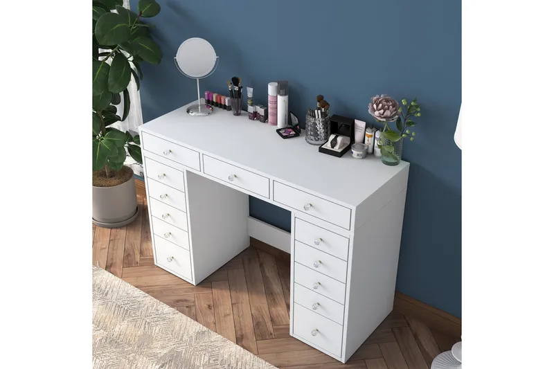 Najo Sminkebord 120 cm - Hvit - Møbler - Bord - Sminkebord & toalettbord