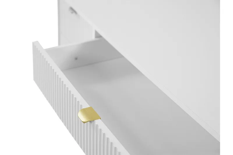 Novaj Sminkebord med skuffer 120x55 cm - Svart / Messing - Møbler - Bord - Sminkebord & toalettbord