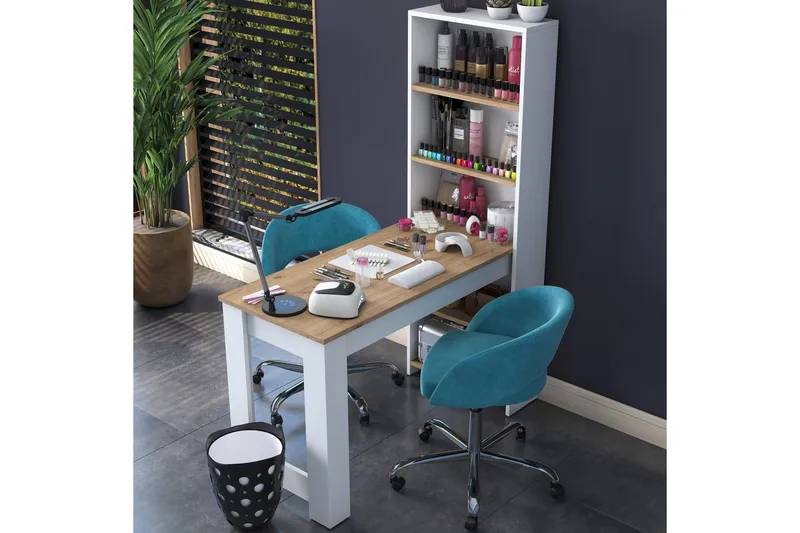 Patwal Sminkebord 120 cm, Valnøtt/Hvit