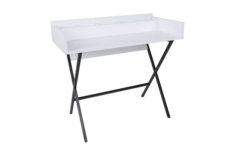 Pyke Sminkbord 100 cm - Hvit/Svart - Sminkebord & toalettbord