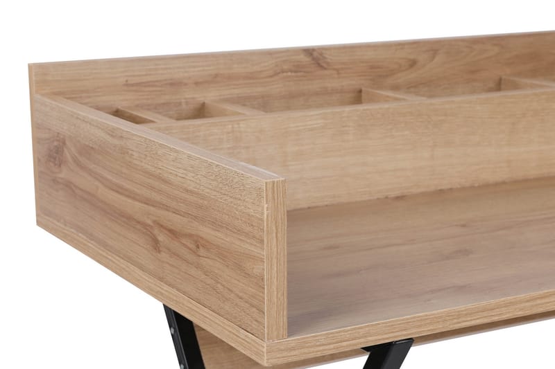 Pyke Sminkebord 100 cm - Natur / Svart - Møbler - Bord - Sminkebord & toalettbord