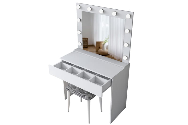 Rambiri Sminkebord 90 cm - Glass - Møbler - Bord - Sminkebord & toalettbord