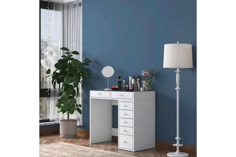 Ramender Sminkebord 90 cm, Glass