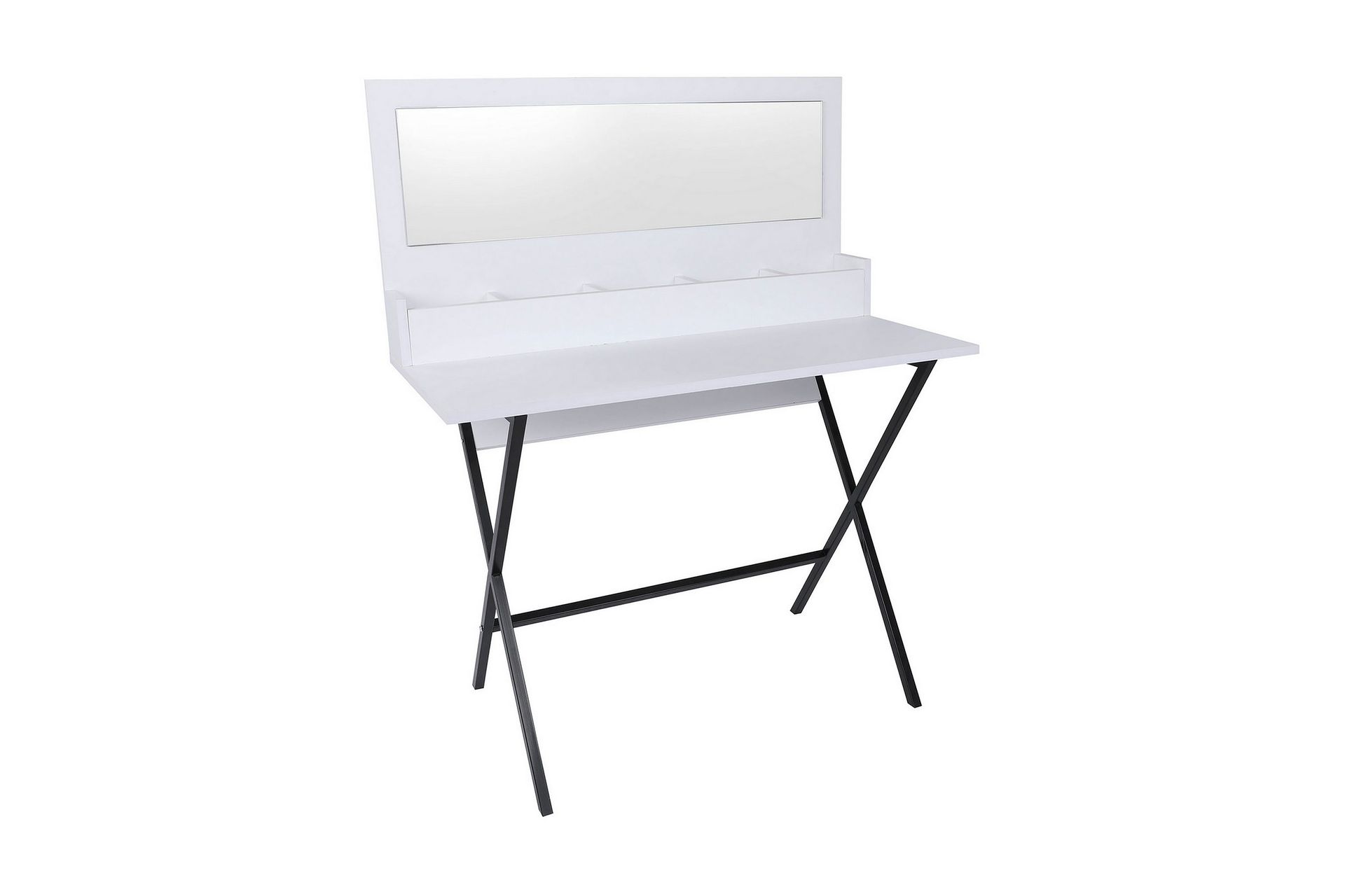 Shonao Dressing Sminkebord 100 cm - Hvit / Svart