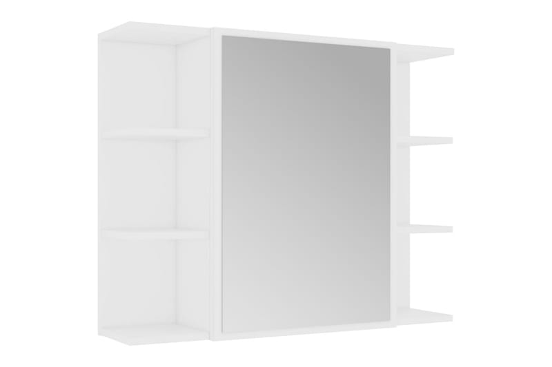 Speilskap til baderom hvit 80x20,5x64 cm sponplate - Hvit - Møbler - Bord - Sminkebord & toalettbord
