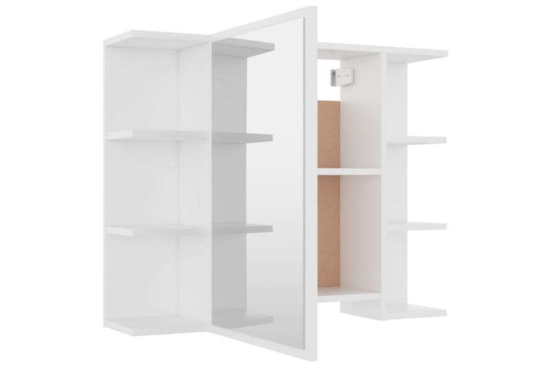 Speilskap til baderom hvit 80x20,5x64 cm sponplate - Hvit - Møbler - Bord - Sminkebord & toalettbord