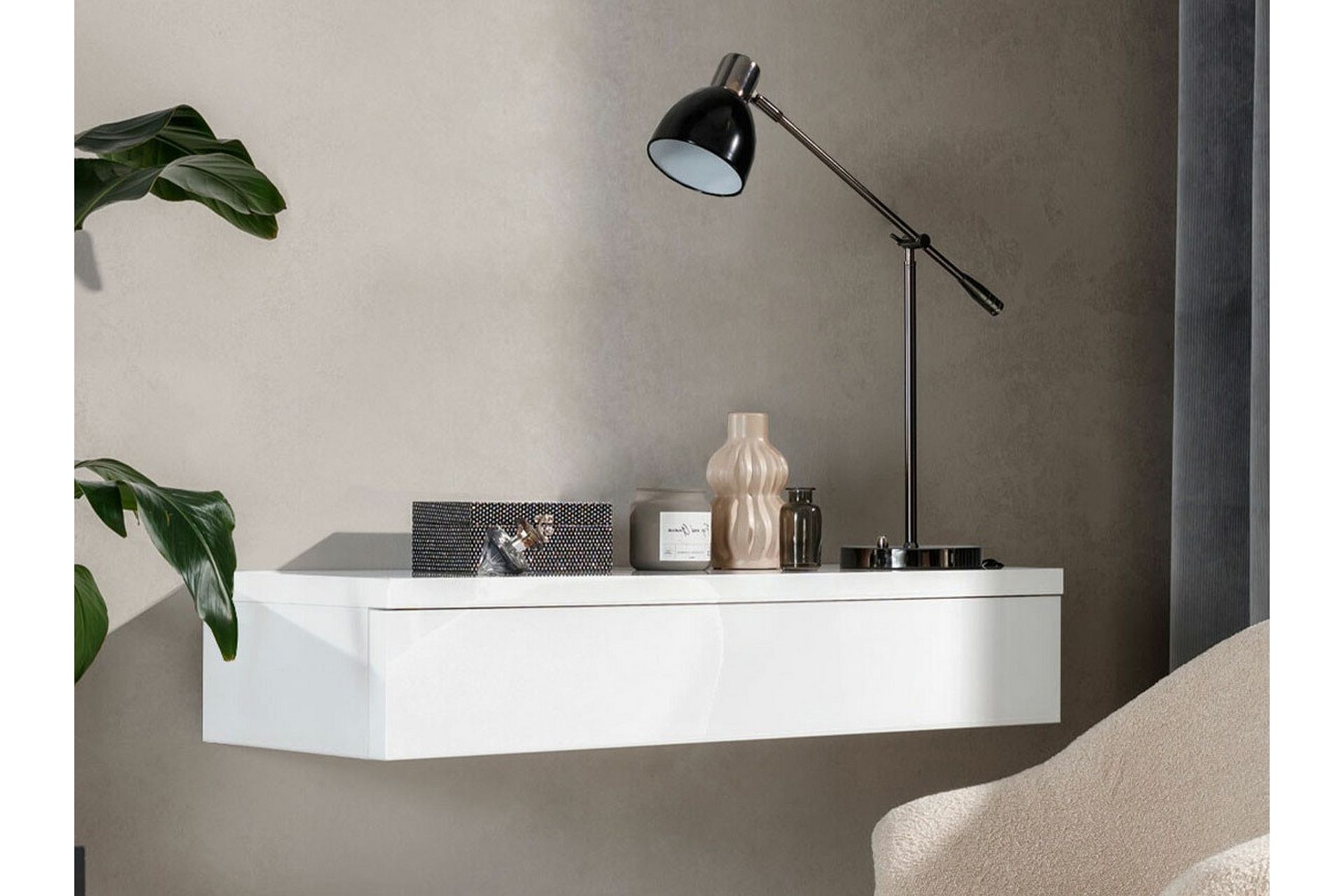 Staffin Sminkespeil 100x38 cm - Hvid - Møbler - Bord - Sminkebord & toalettbord