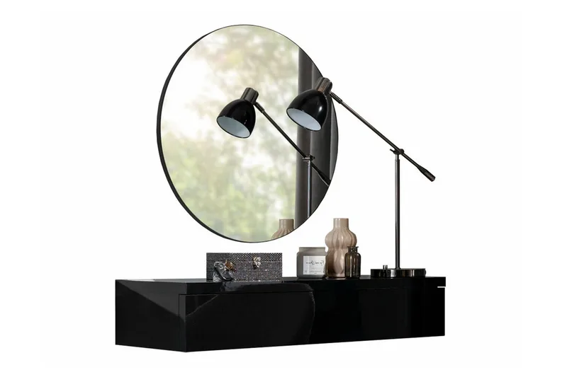 Staffin Sminkespeil 100x38 cm, Svart