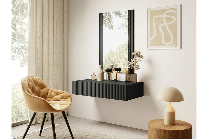 Strontian Sminkbord 80x42 cm Scandinavian Choice Anthracite - Møbler - Bord - Sminkebord & toalettbord